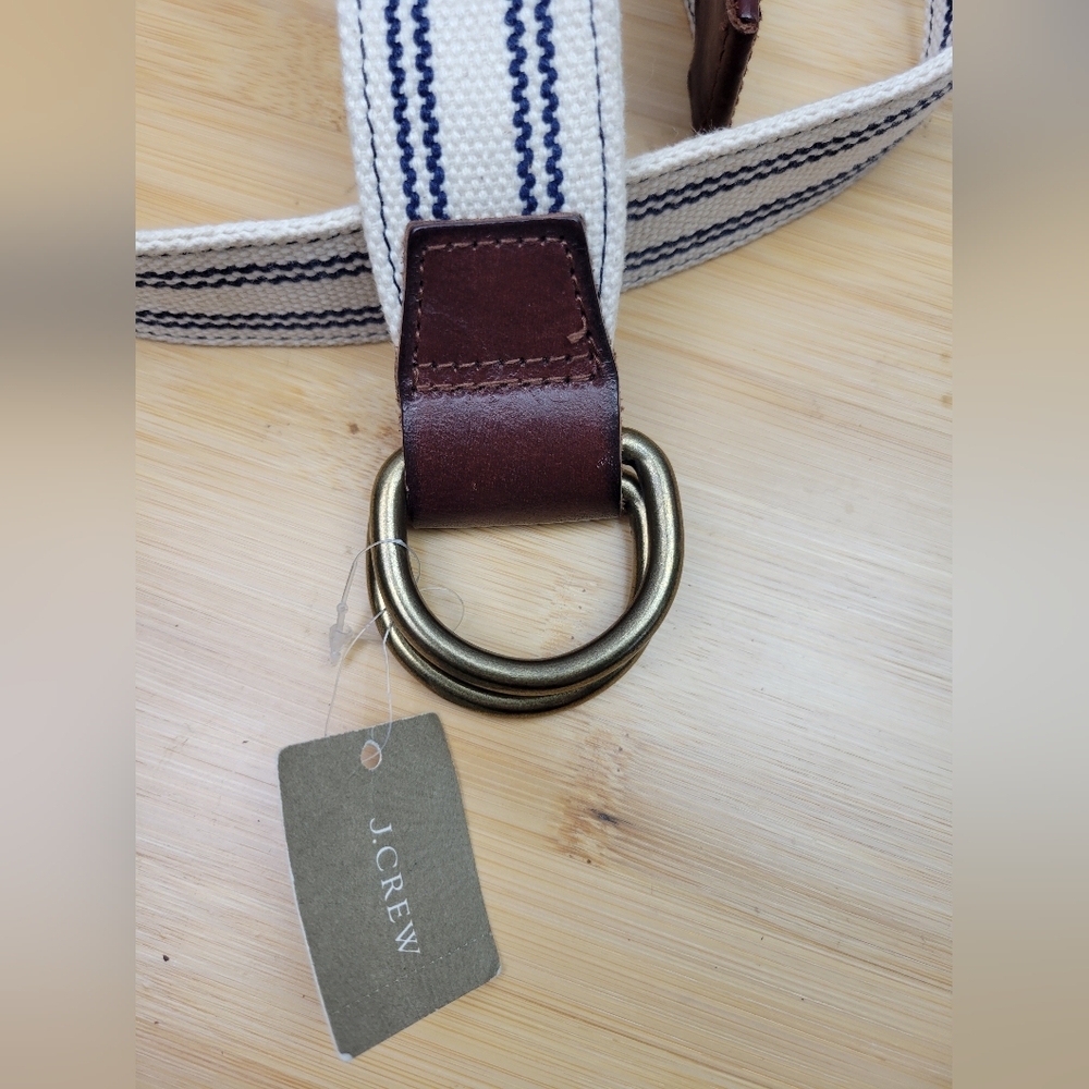 J. Crew Women's Cotton Leather Belt - Size S - Picture 3 of 7